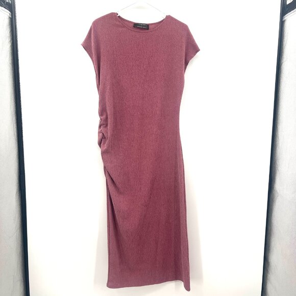 Primark Mauve Pink Midi Dress Women's Medium - Picture 1 of 9